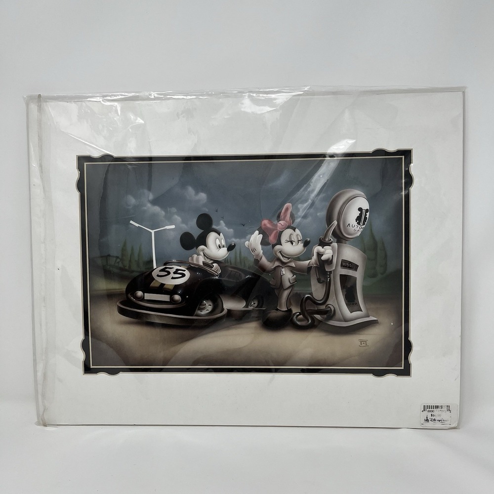 Disney "Service with a Smile" by Noah 55th Autopia Anniversary Mickey & Minnie A